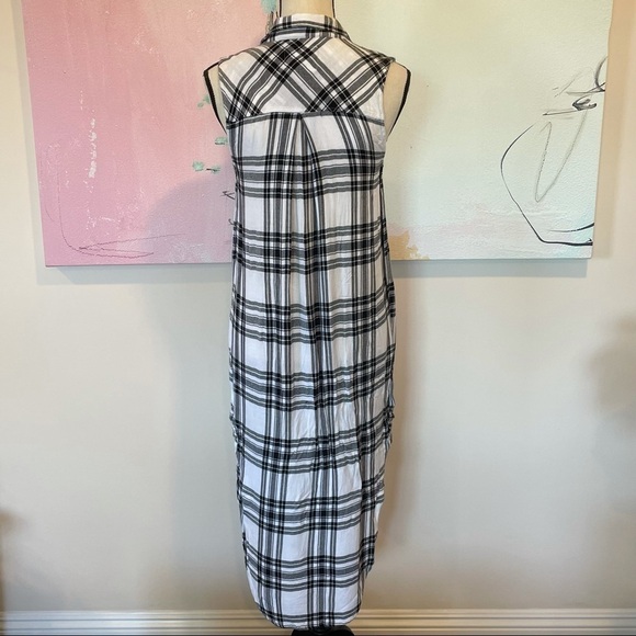 Rails Jordyn Slit Tunic Shirt Plaid Long Length - Picture 6 of 9